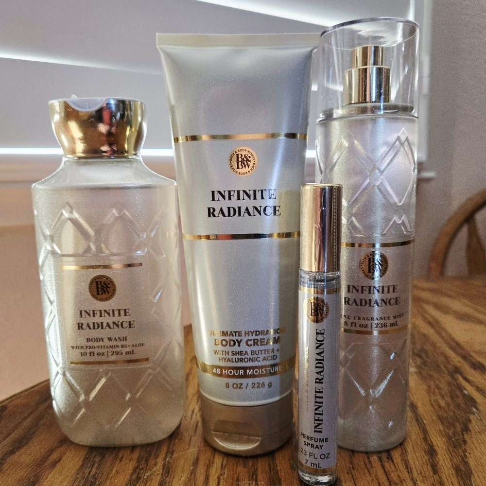 πBOGO 50% OFFπ«§π§΄ππNWTβΌοΈBBW "Infinite Radiance" Ultimate 4pc Collection - Picture 1 of 12